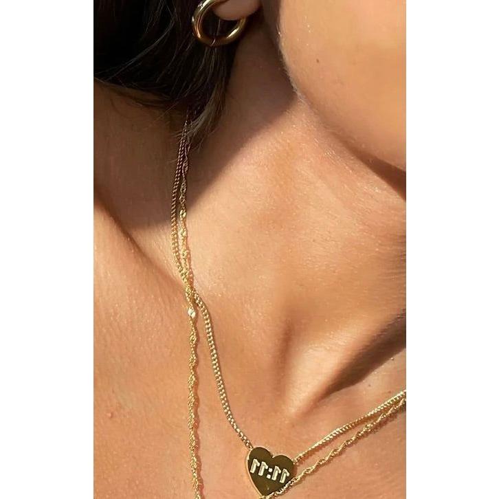 11:11 dainty 14k gold necklace